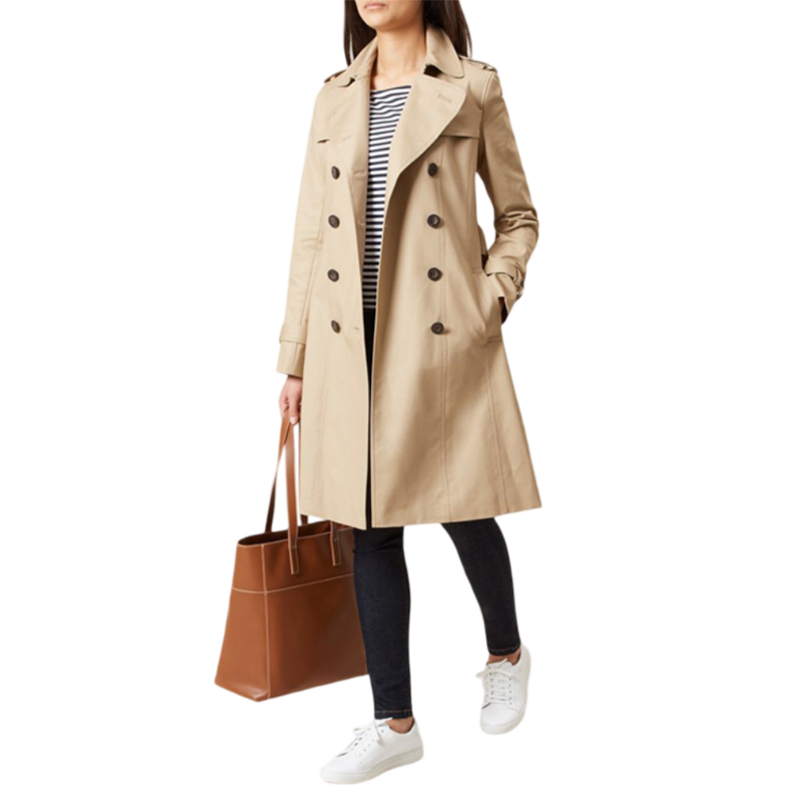 How do women's trench coats balance fashion sense and functionality?